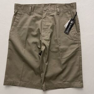 NWT Burnside 30 x 11" Khaki Rugged Chino Shorts B9860 KA